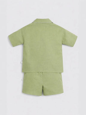 Solid Shirt & Shorts Set