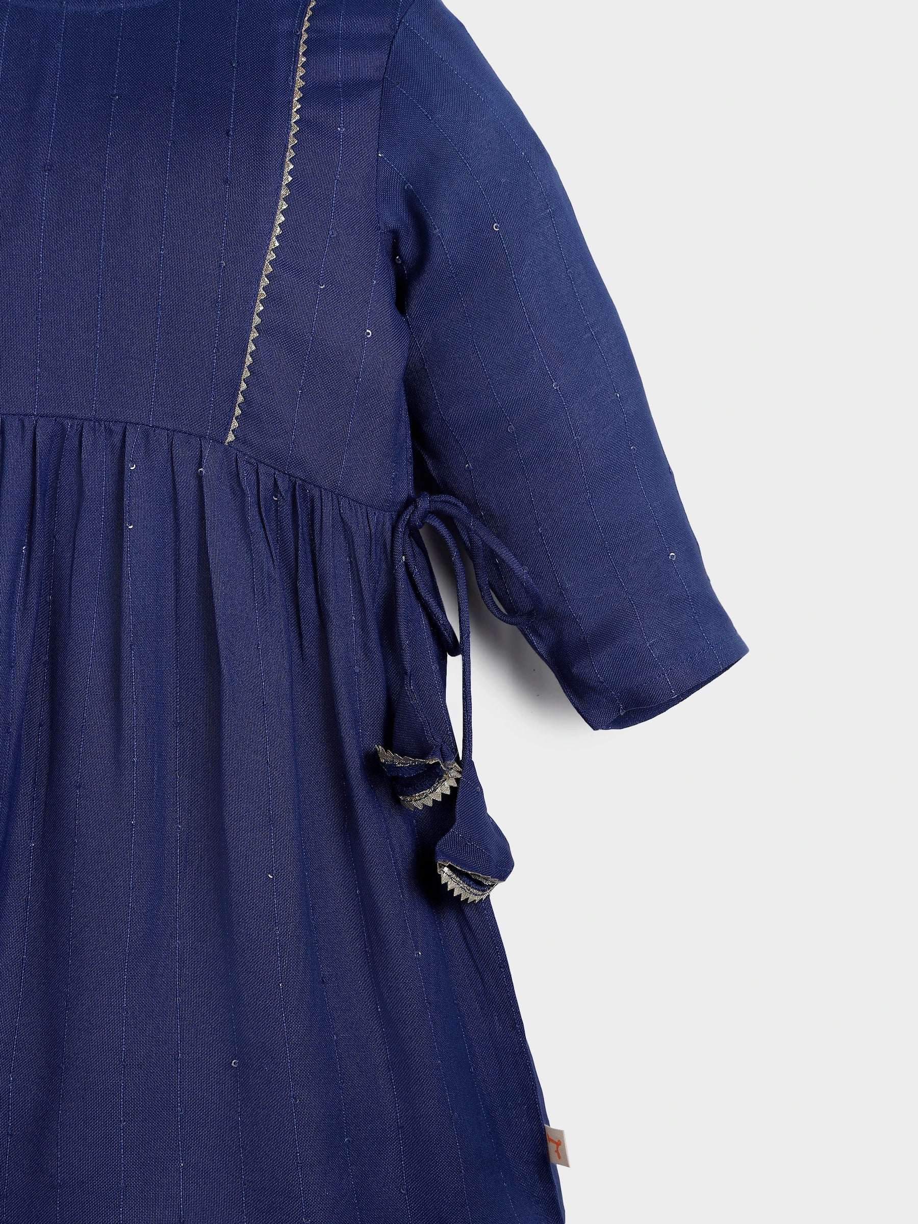 Blue Sequin Sharara Set