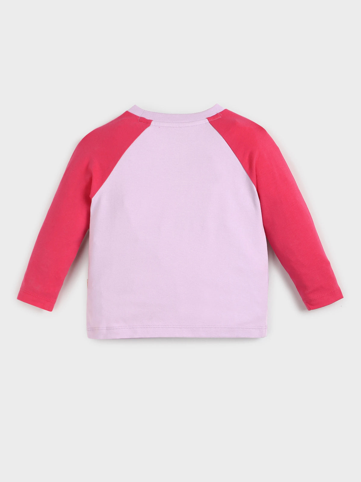 Girls Color block Raglan Top & Flared Leggings Set