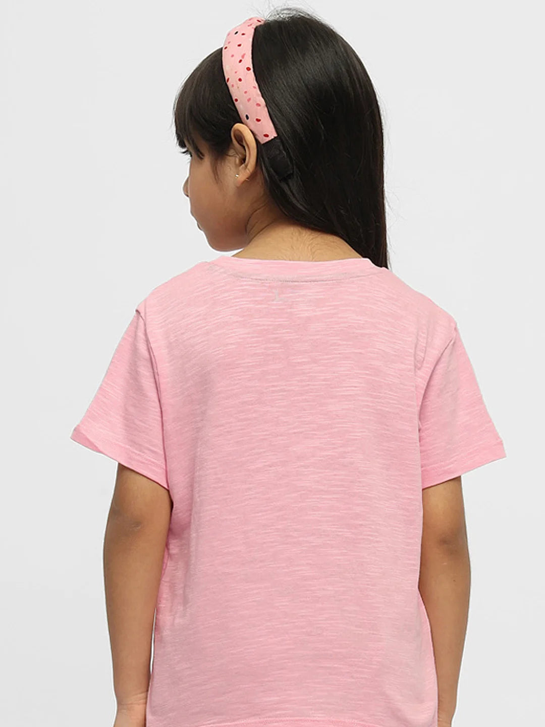 Girls Graphic T-Shirt & Solid Pants Set