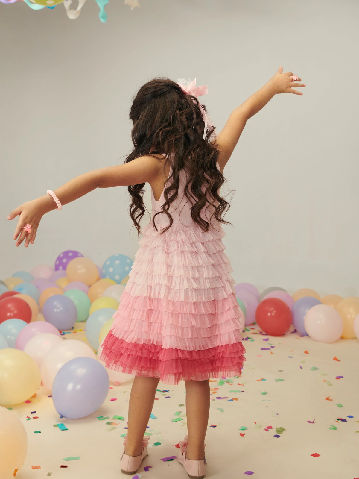 Ombre Flounce Tulle Dress Somersault
