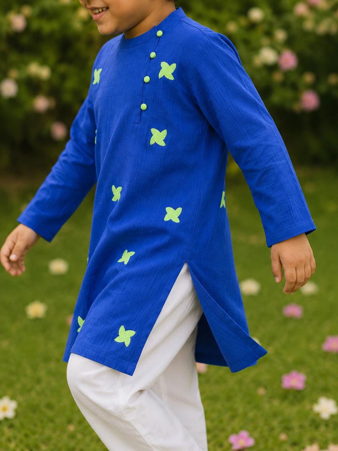 Embroidered Blue Kurta