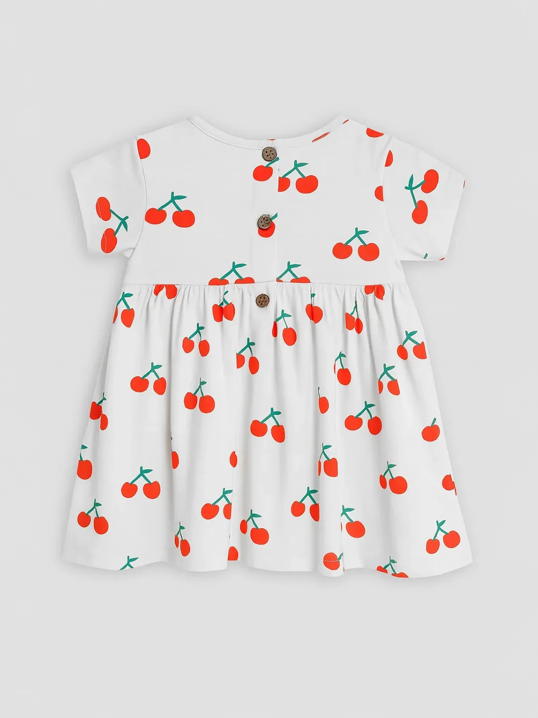 Happy Cherry Cotton A-Line Dress