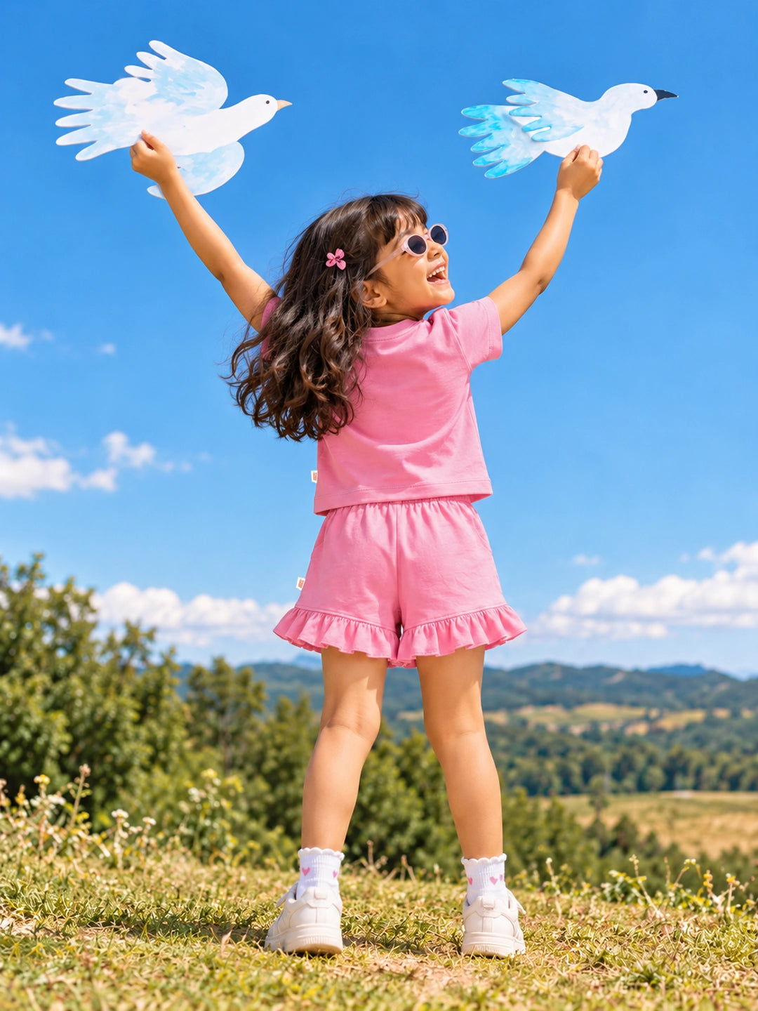 Candy Pink T-Shirt & Shorts Set