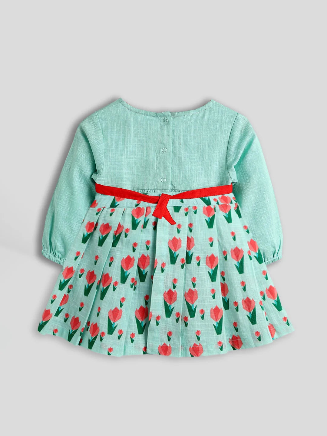 Green Tulip Bodysuit and Skirt Set- Newborn