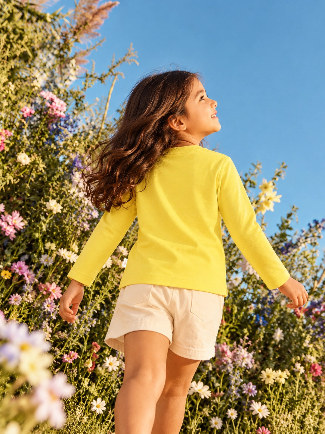 Playful Yellow Girl's T-Shirt