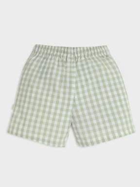 Checkered Green Shorts