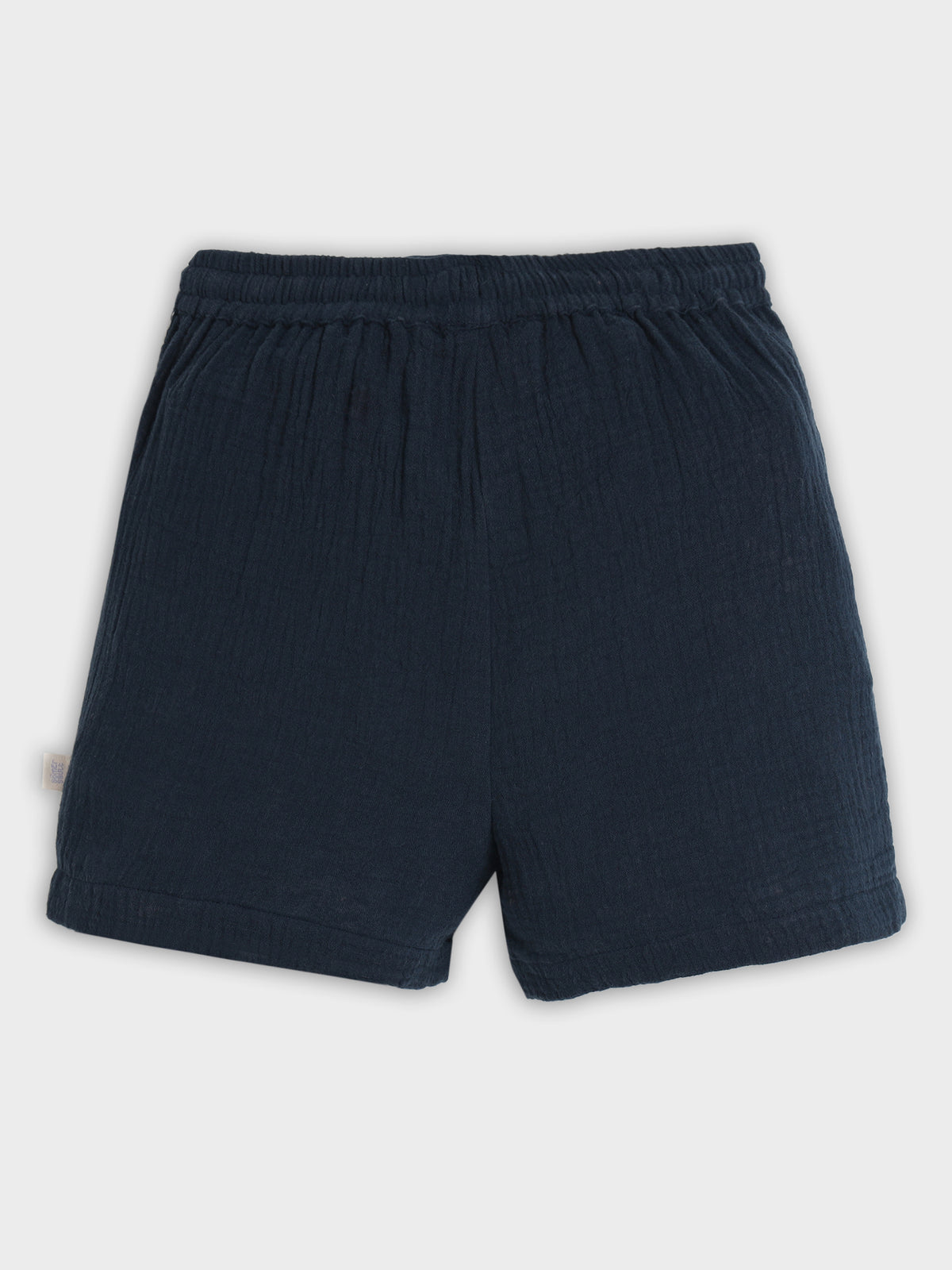 Deep Sea Striped Cotton Shorts