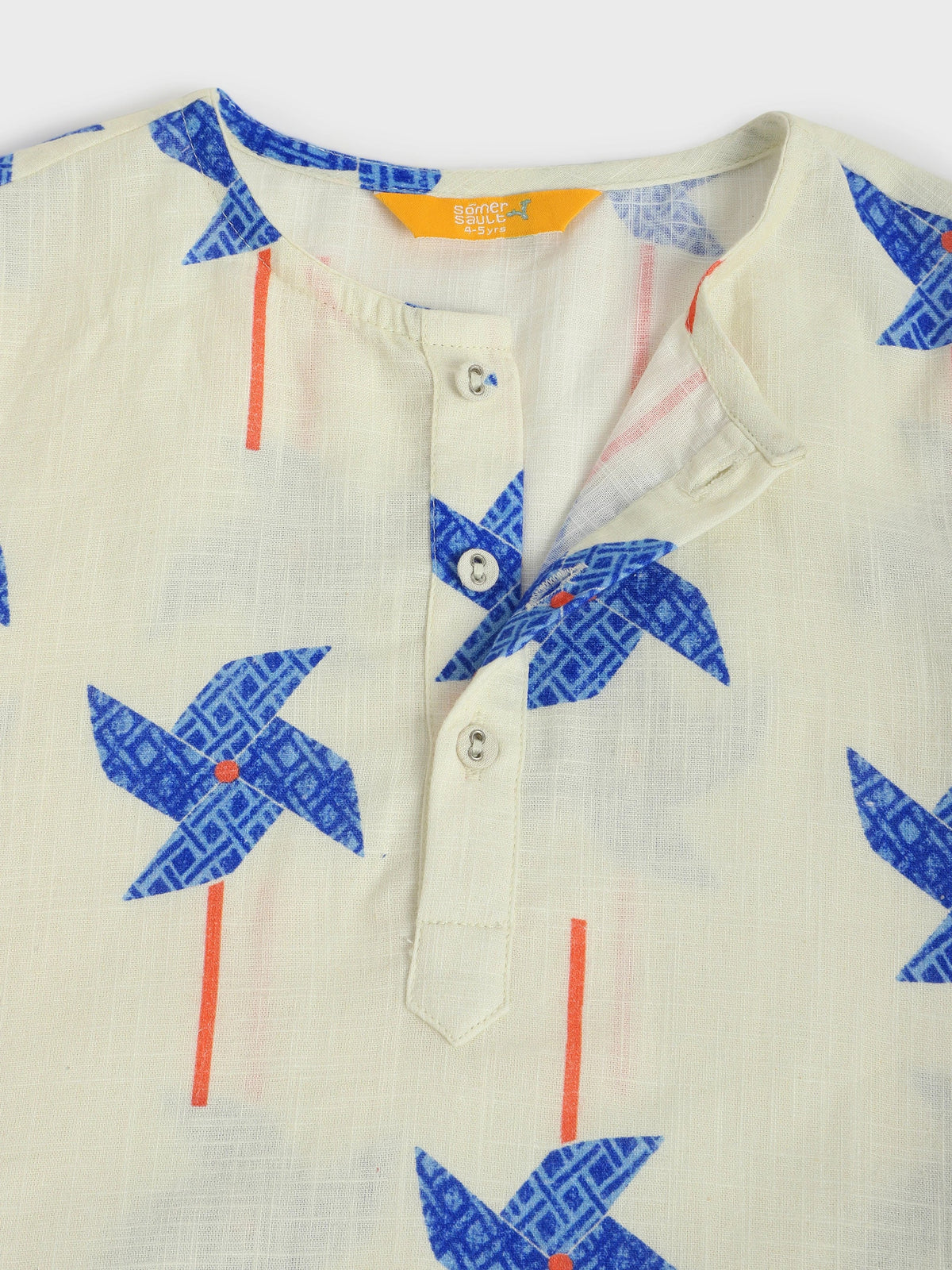 Pinwheel Printed Kurta Pajama Set