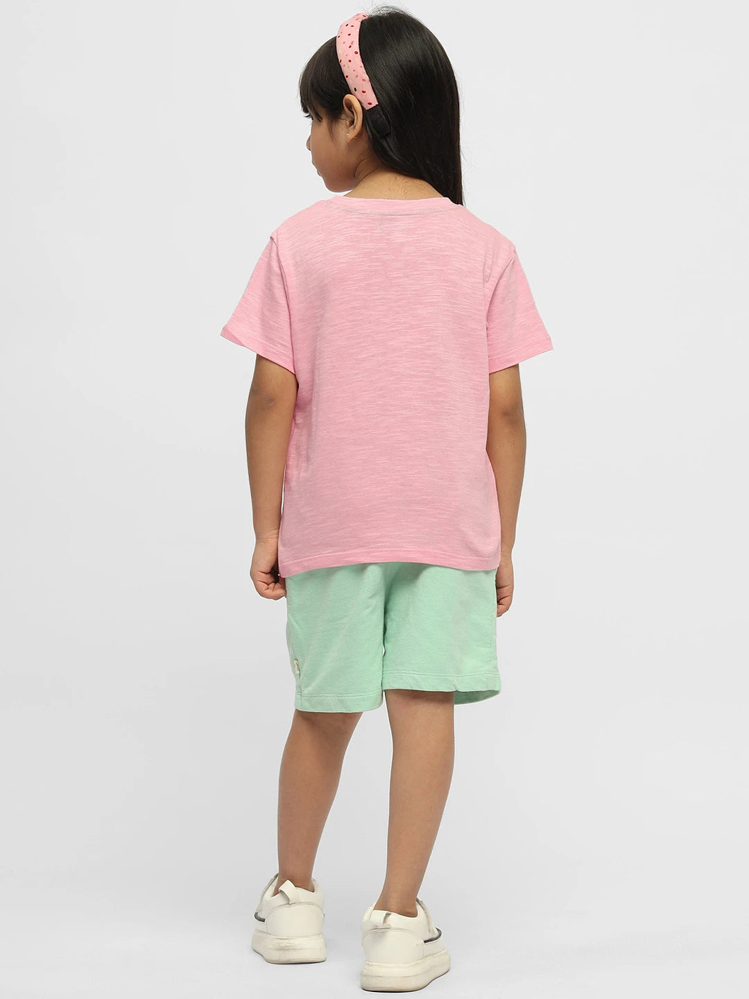 Girls Graphic T-Shirt & Solid Pants Set