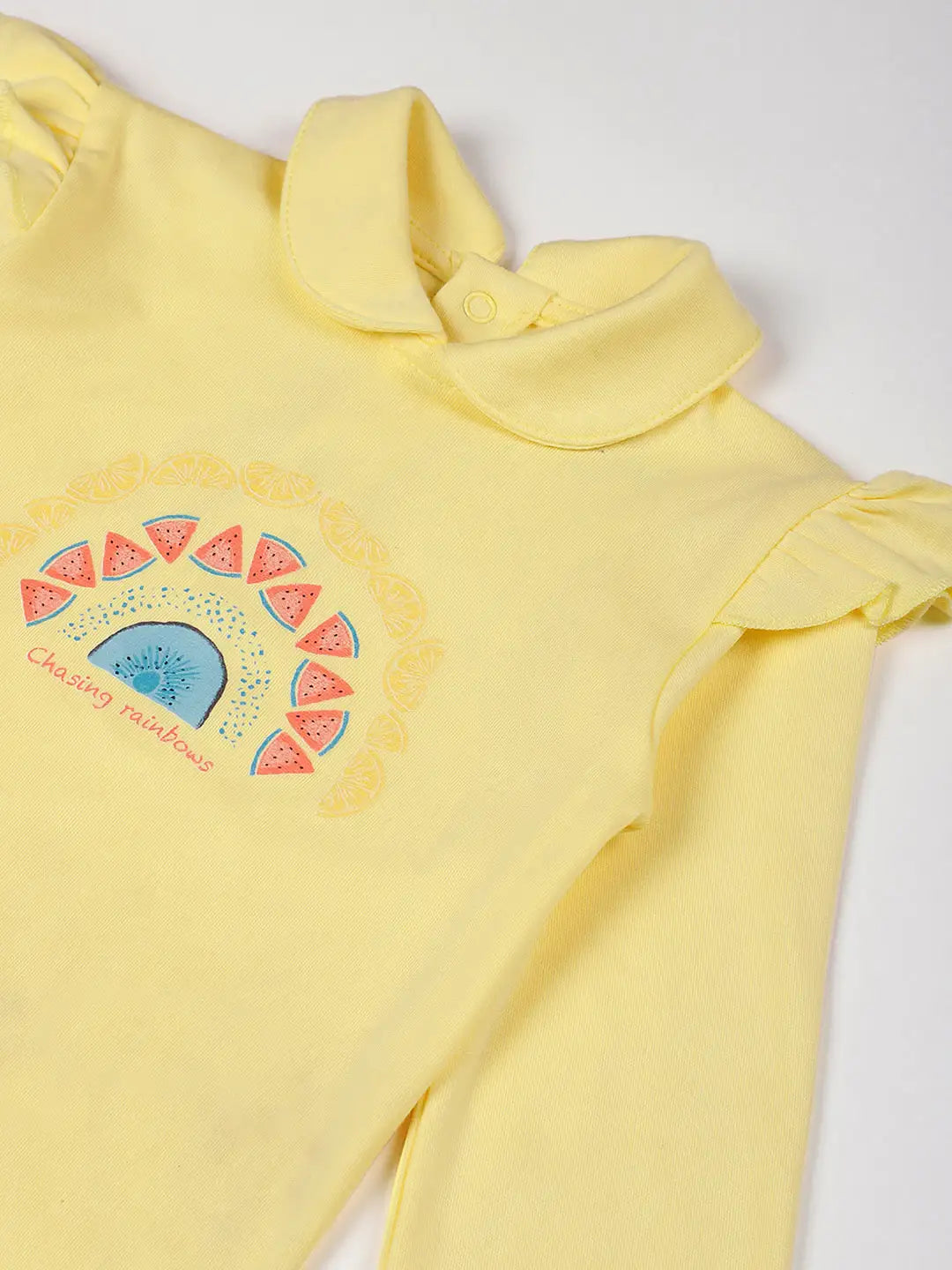 Chasing Rainbows Footed Cotton Sleepsuit- Pack of 2
