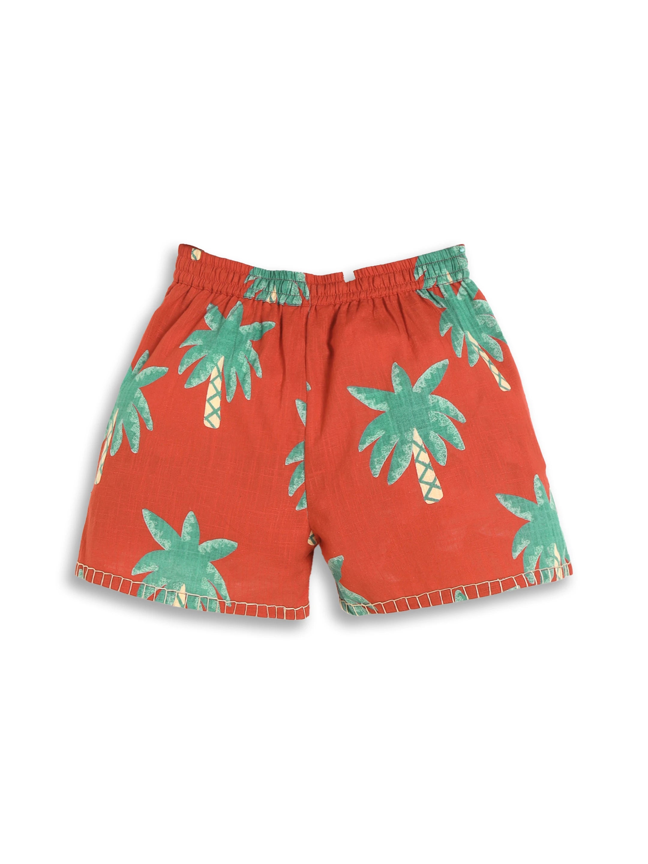 Printed Cotton Shorts