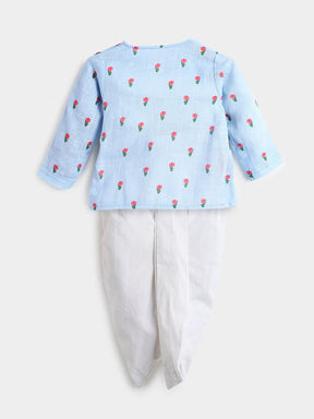 Blue Tulip Dhoti Kurta Set- Newborn