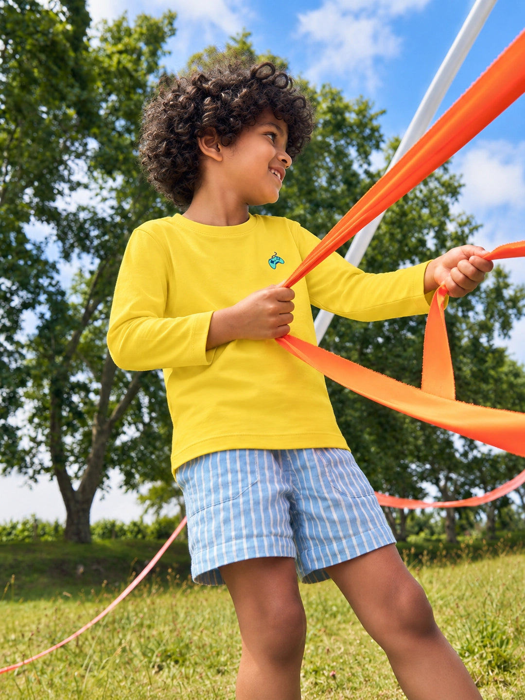 Playful Yellow Boy's T-Shirt