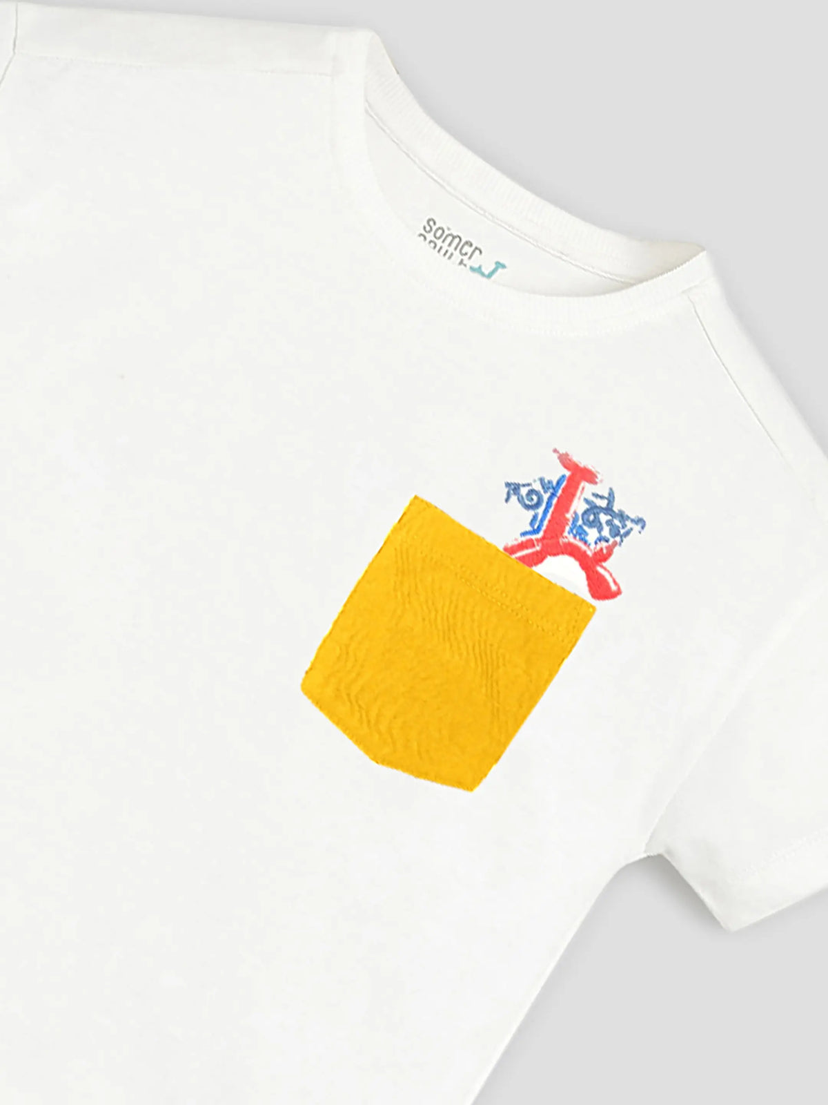 Pocket Pop Tee & Printed Shorts Set