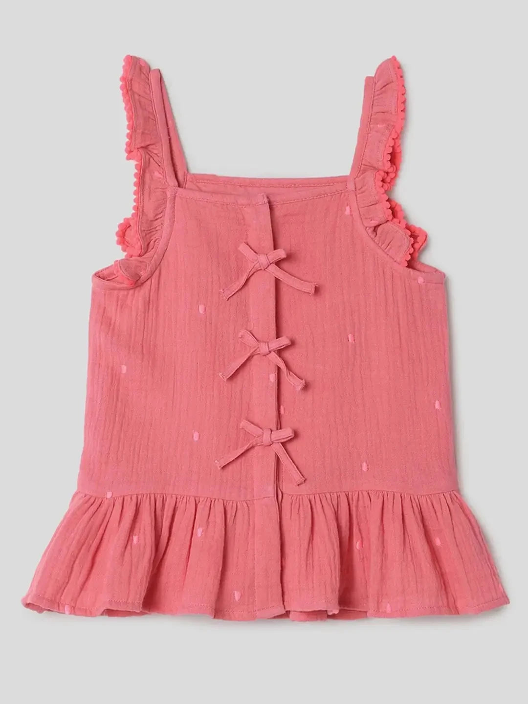 Coral Breeze Peplum Top