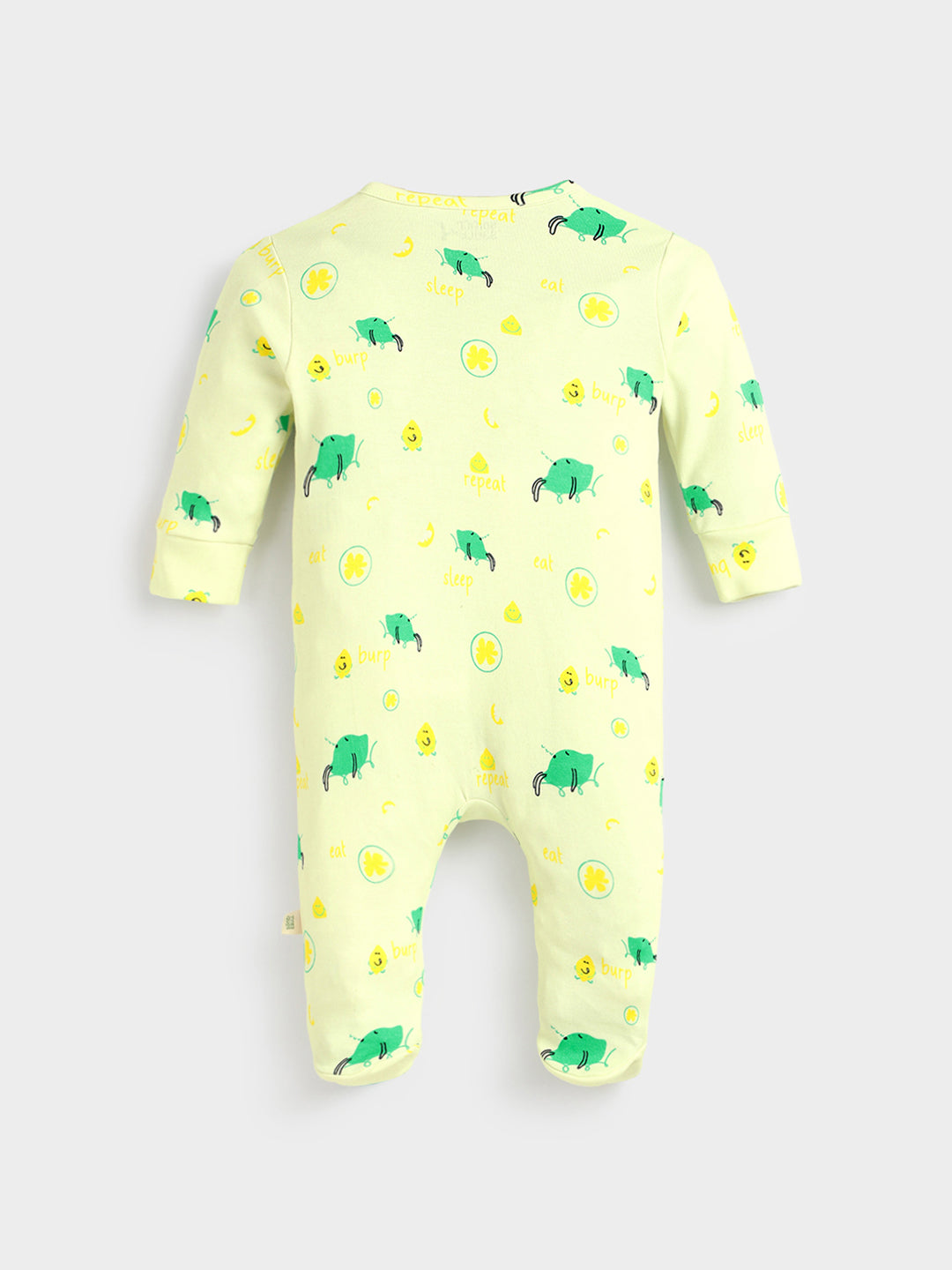Snuggle Fit Printed Cotton Sleepsuit - Footed