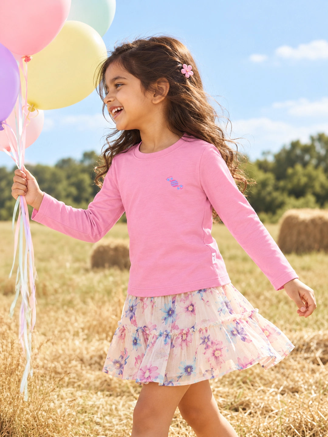 Candy Pink Girl's T-Shirt