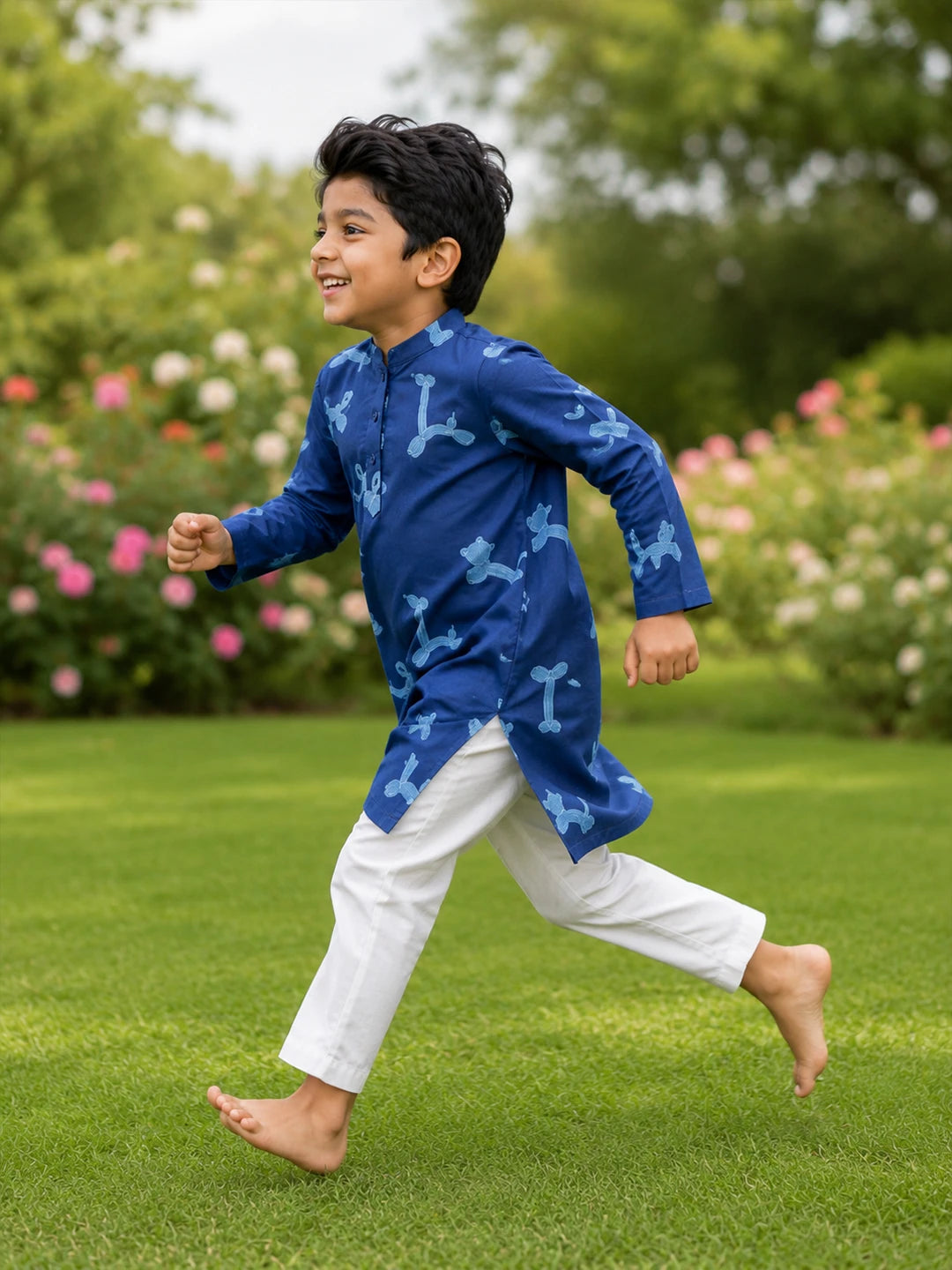 Printed Shantoon Kurta Pajama Set