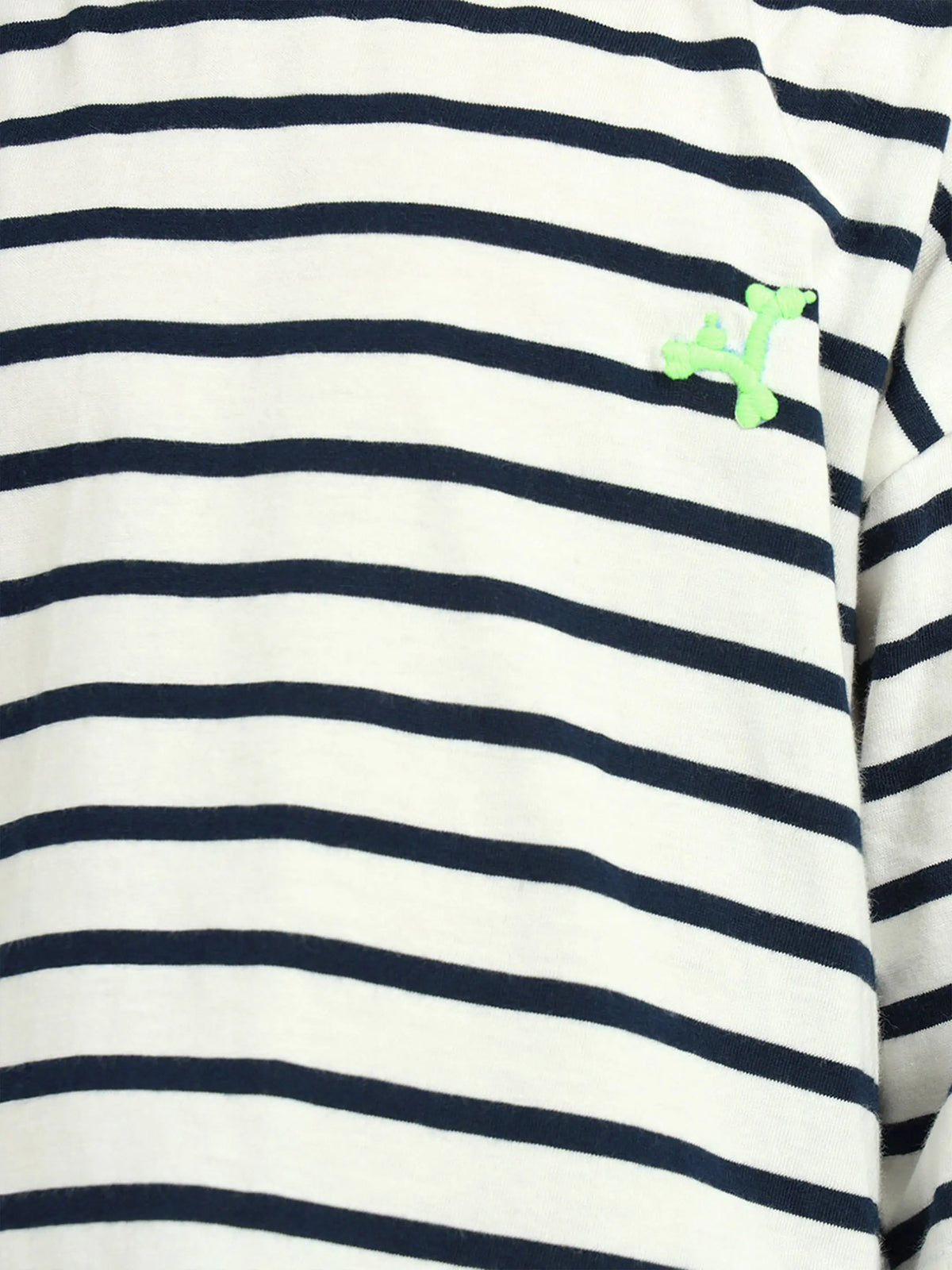 Deep Sea Striped Cotton T-Shirt