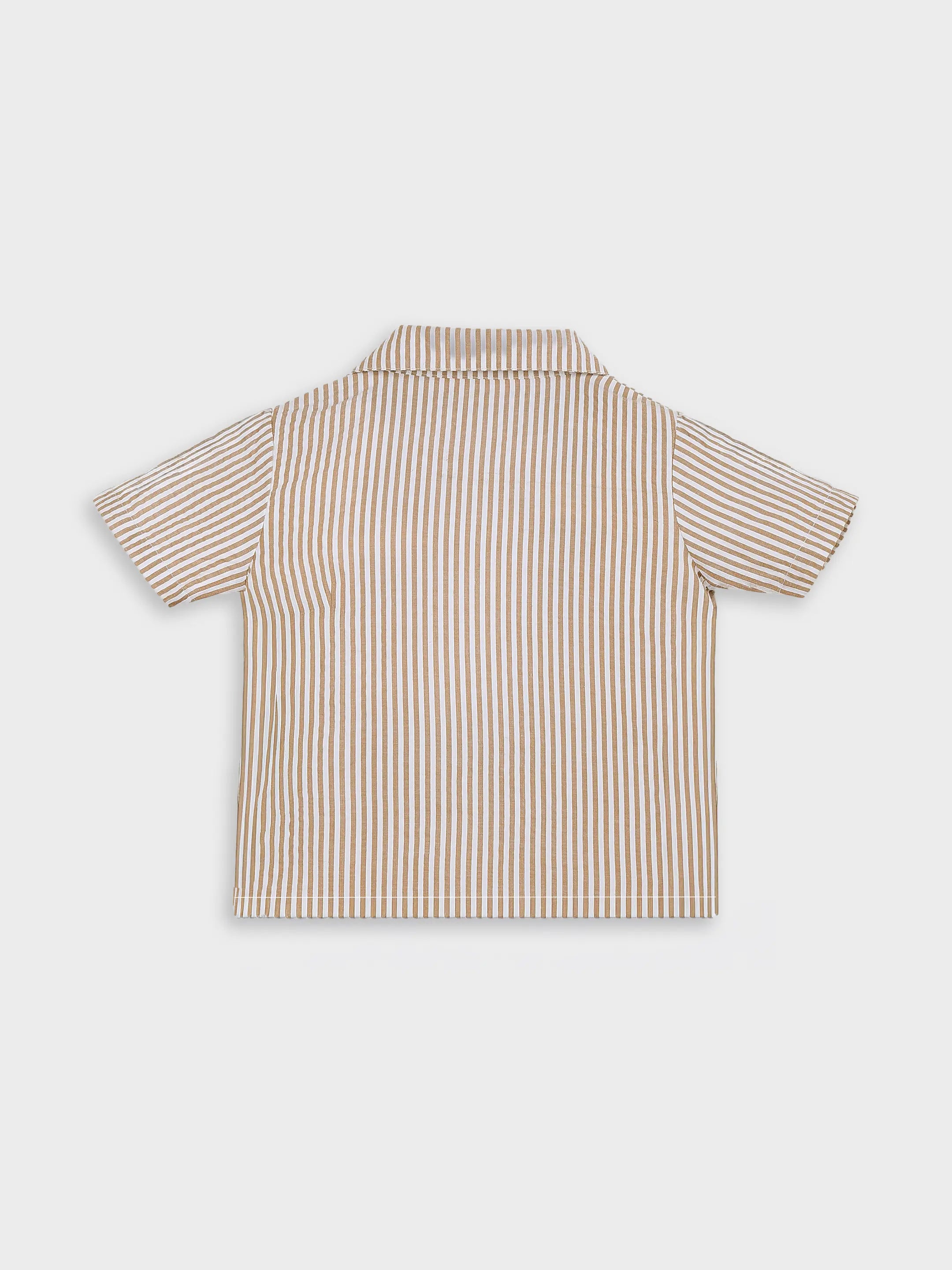 Striper Embroidered Shirt