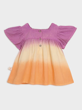 Sunset Ombre Flutter Dress