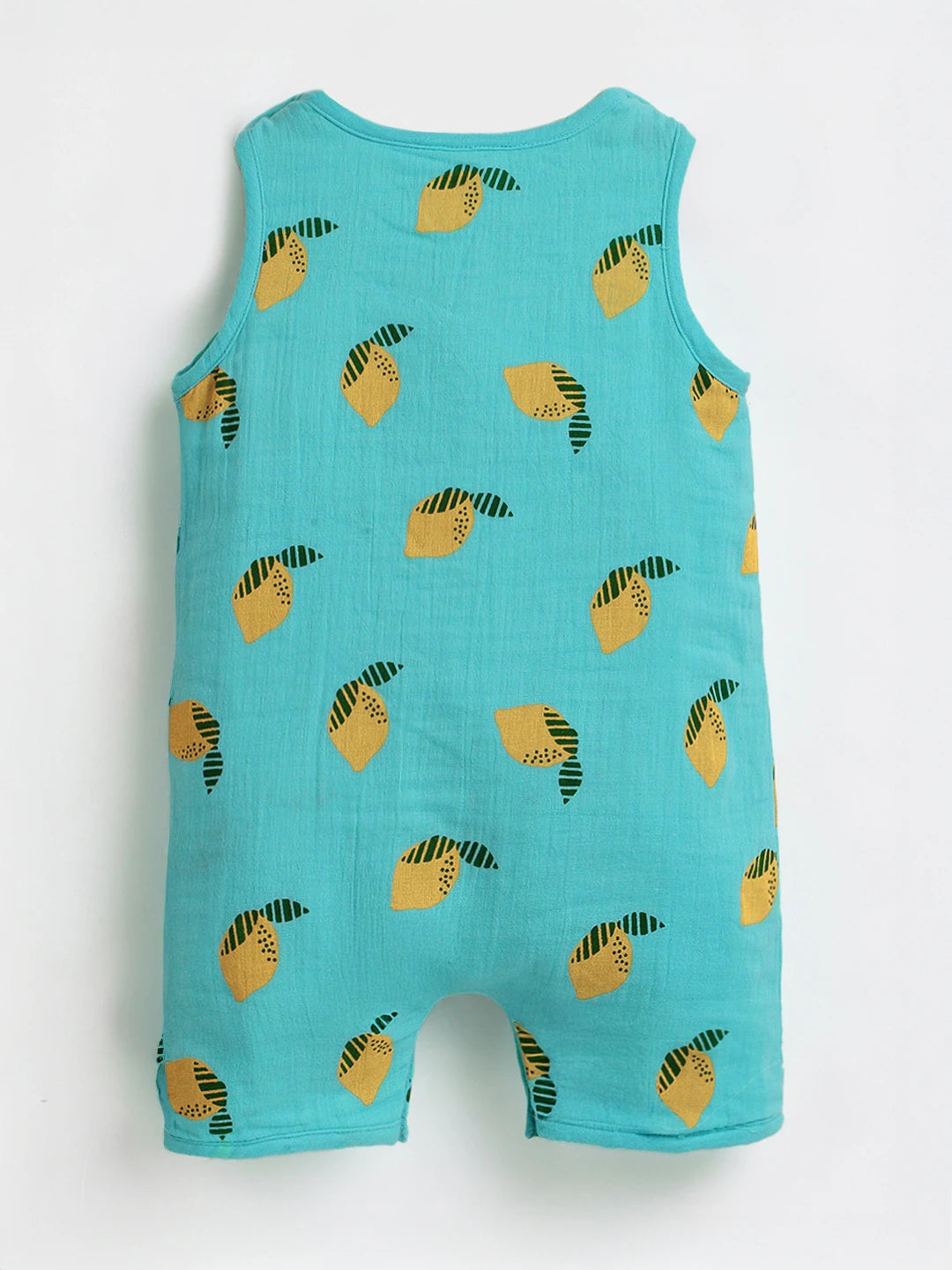 Cool Lemonade Printed Cotton Romper