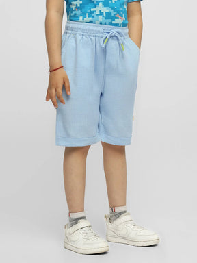 Blue Lagoon Cotton Bermuda Shorts