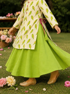 Mitthu Kurta and Skirt Set