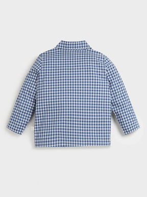 Checkered Blue Shirt