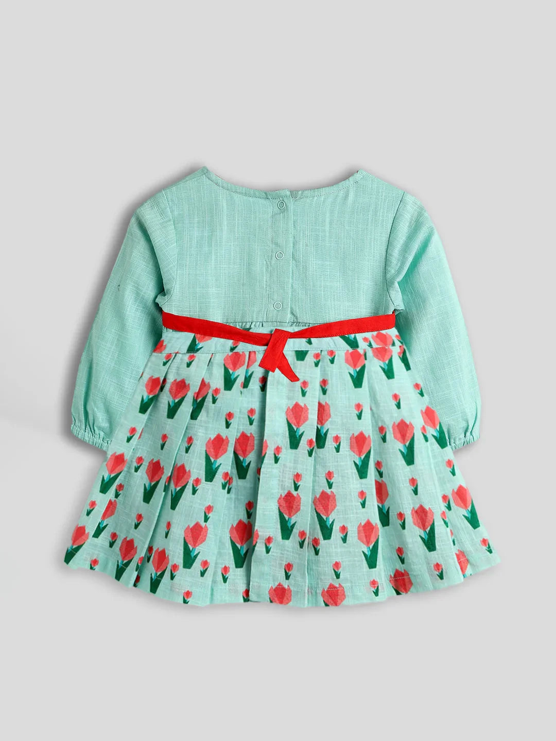 Green Tulip Bodysuit and Skirt Set- Newborn