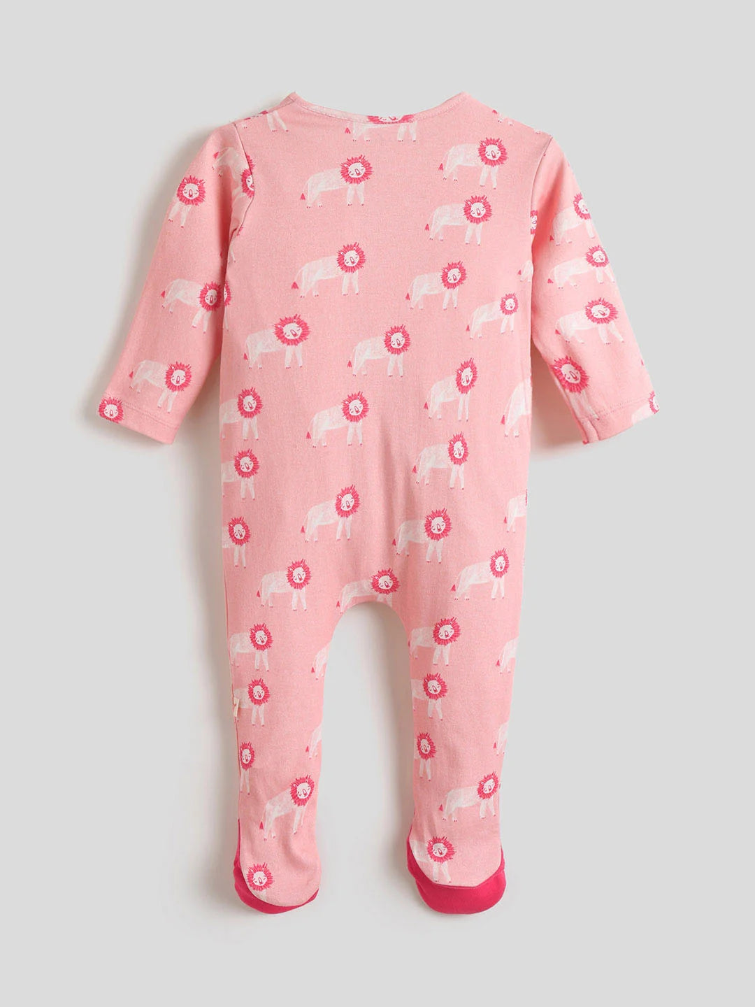 Sher Wrap Style Footed Cotton Sleepsuit