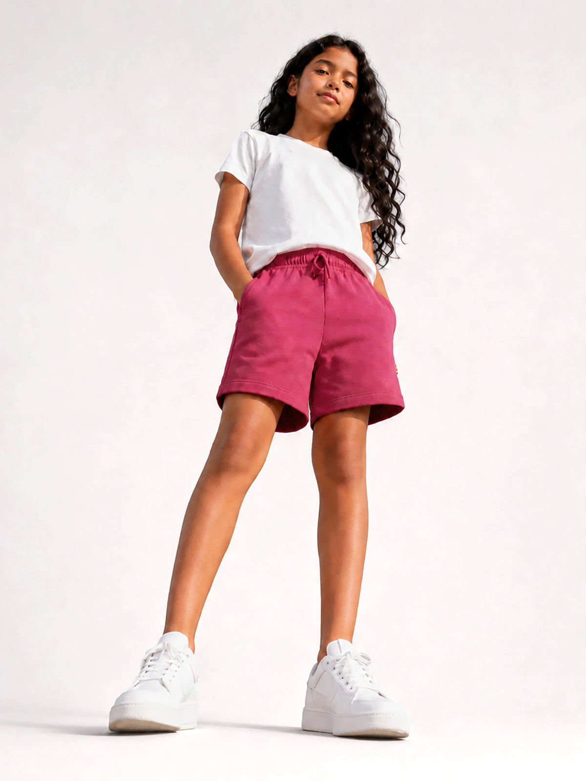 Pink Knitted Shorts