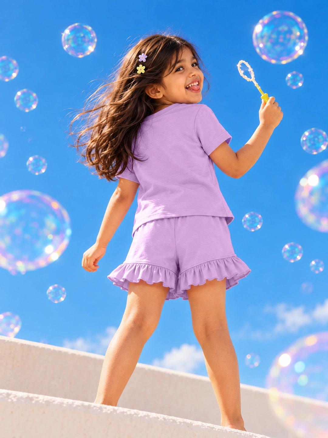 Lilac Pop T-Shirt & Shorts Set