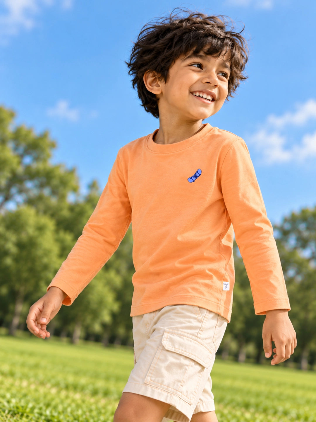 Tangy Orange Boy's T-Shirt