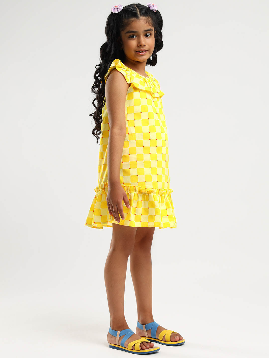 Checked Cotton Dress