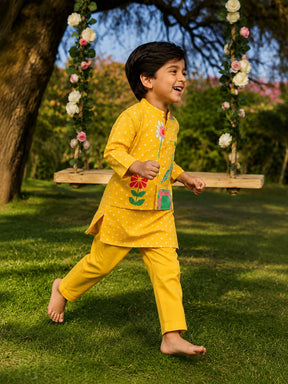 Kurta Pajama Jacket Set