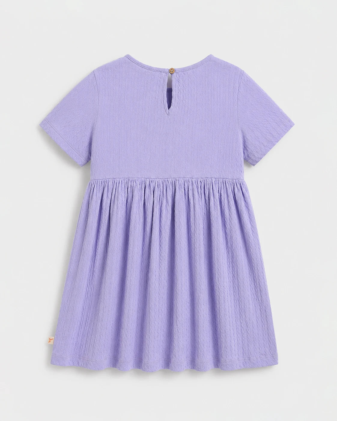 Textured Short Sleeve Dress