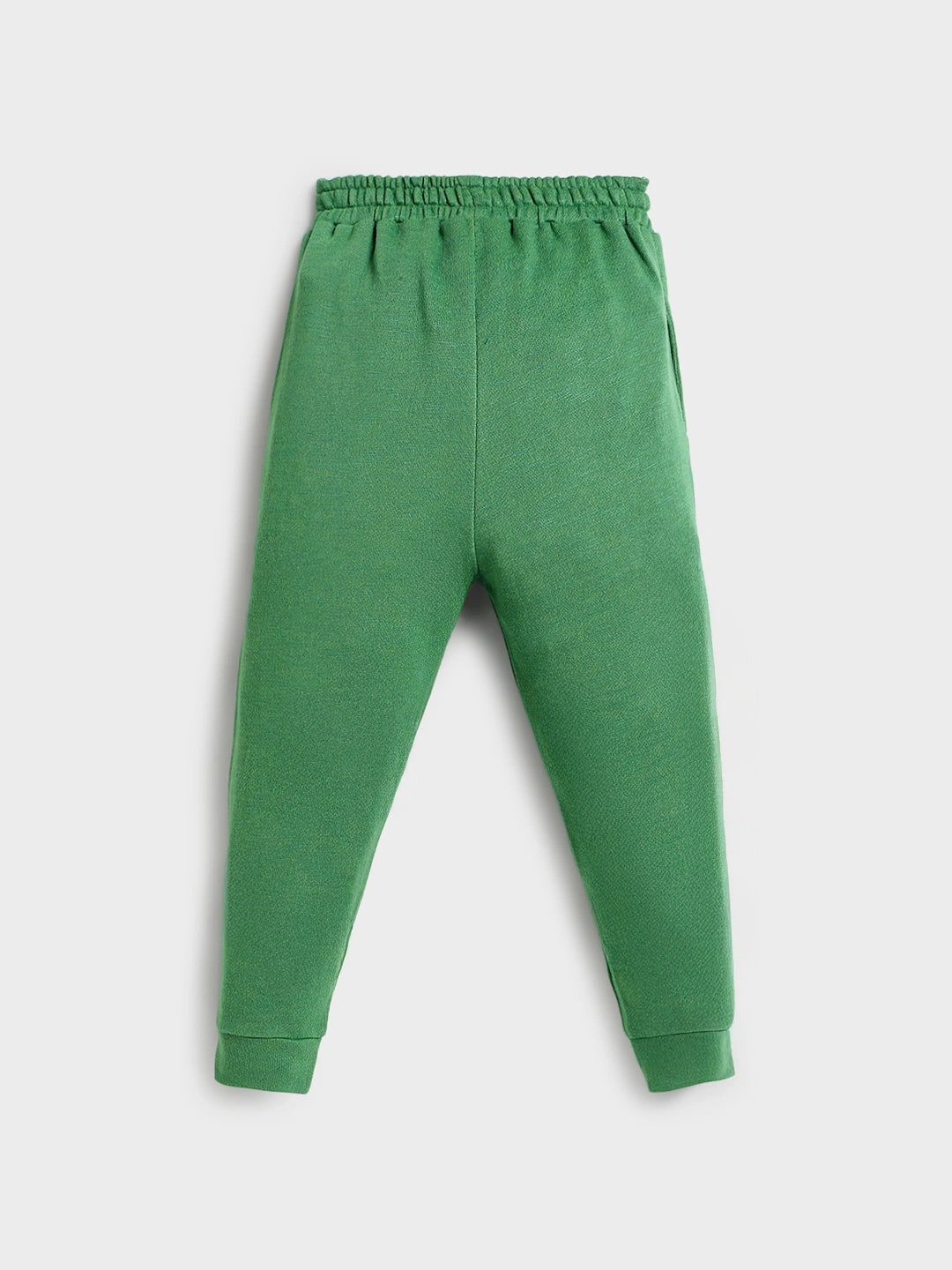 Boys Zesty Green Cotton Joggers