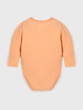 Orange Printed Bodysuit