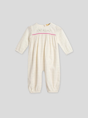 Petunia Festive Girls Romper With Apron Somersault