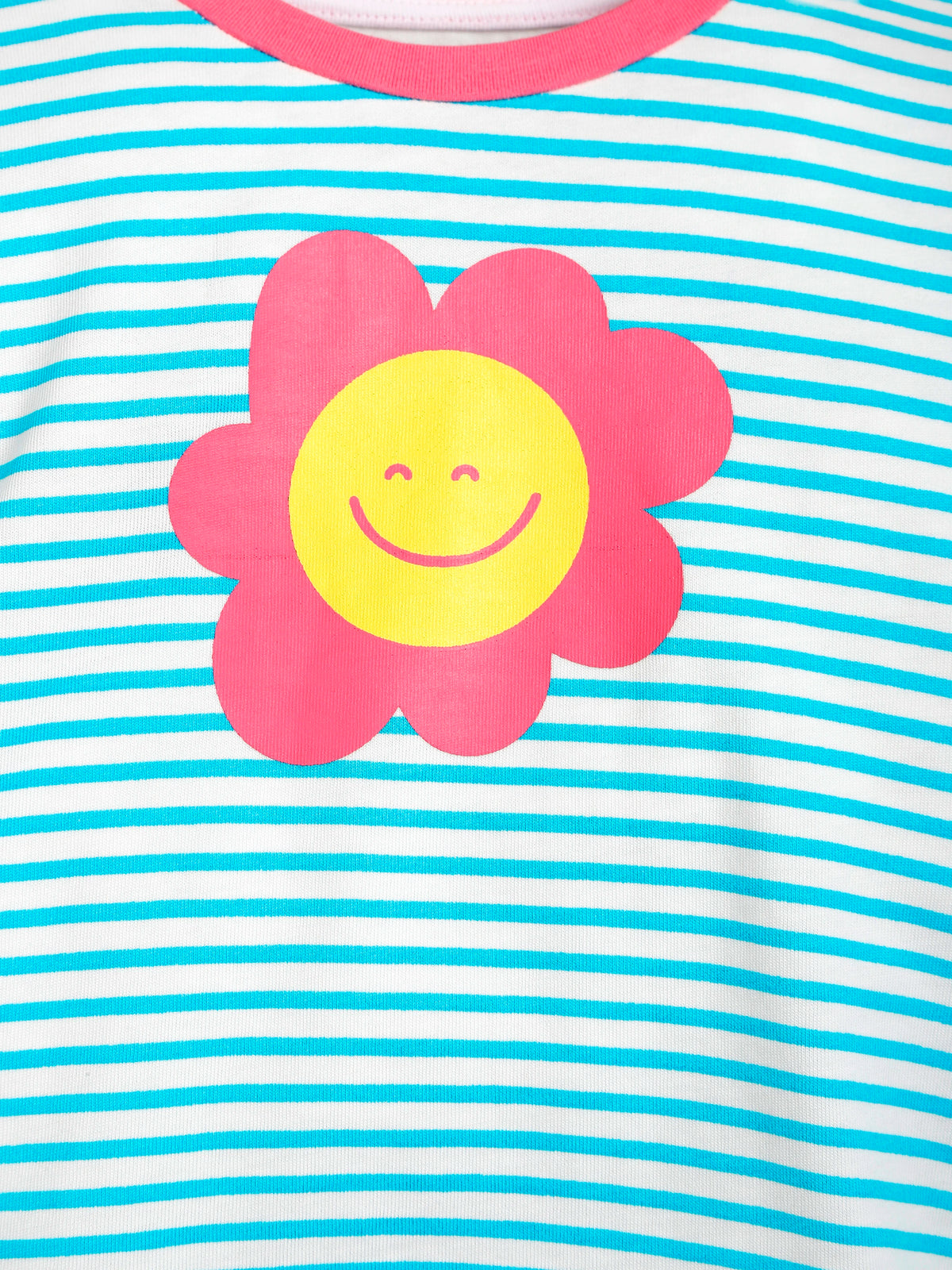 Striped Printed Night Suit Set