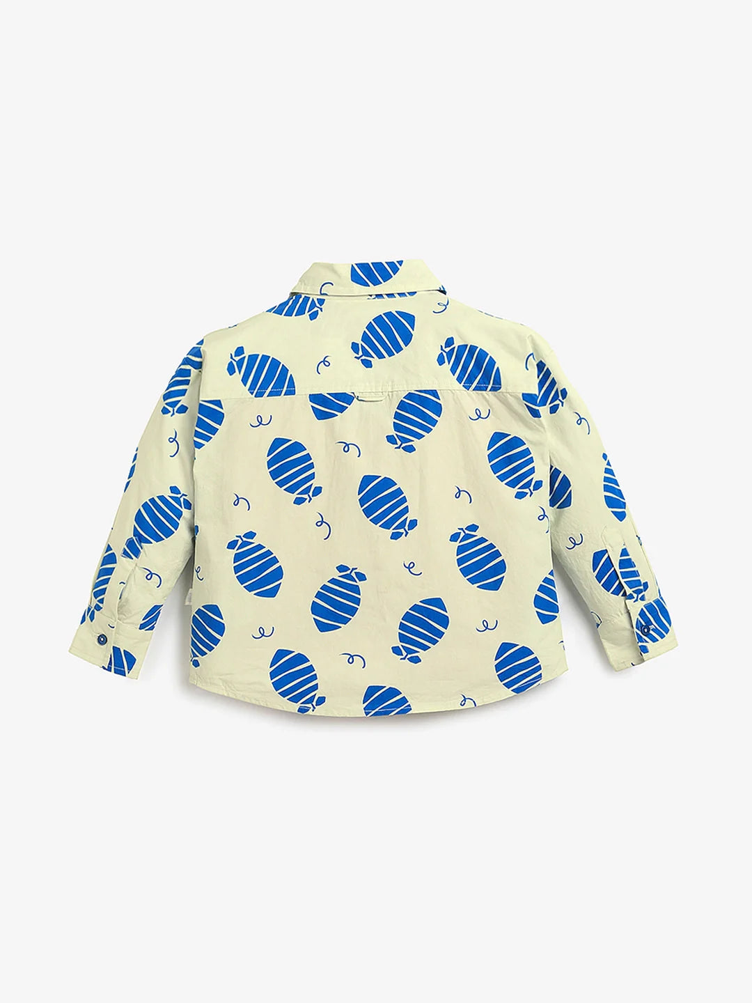 Blue Lemon Printed Cotton Shirt