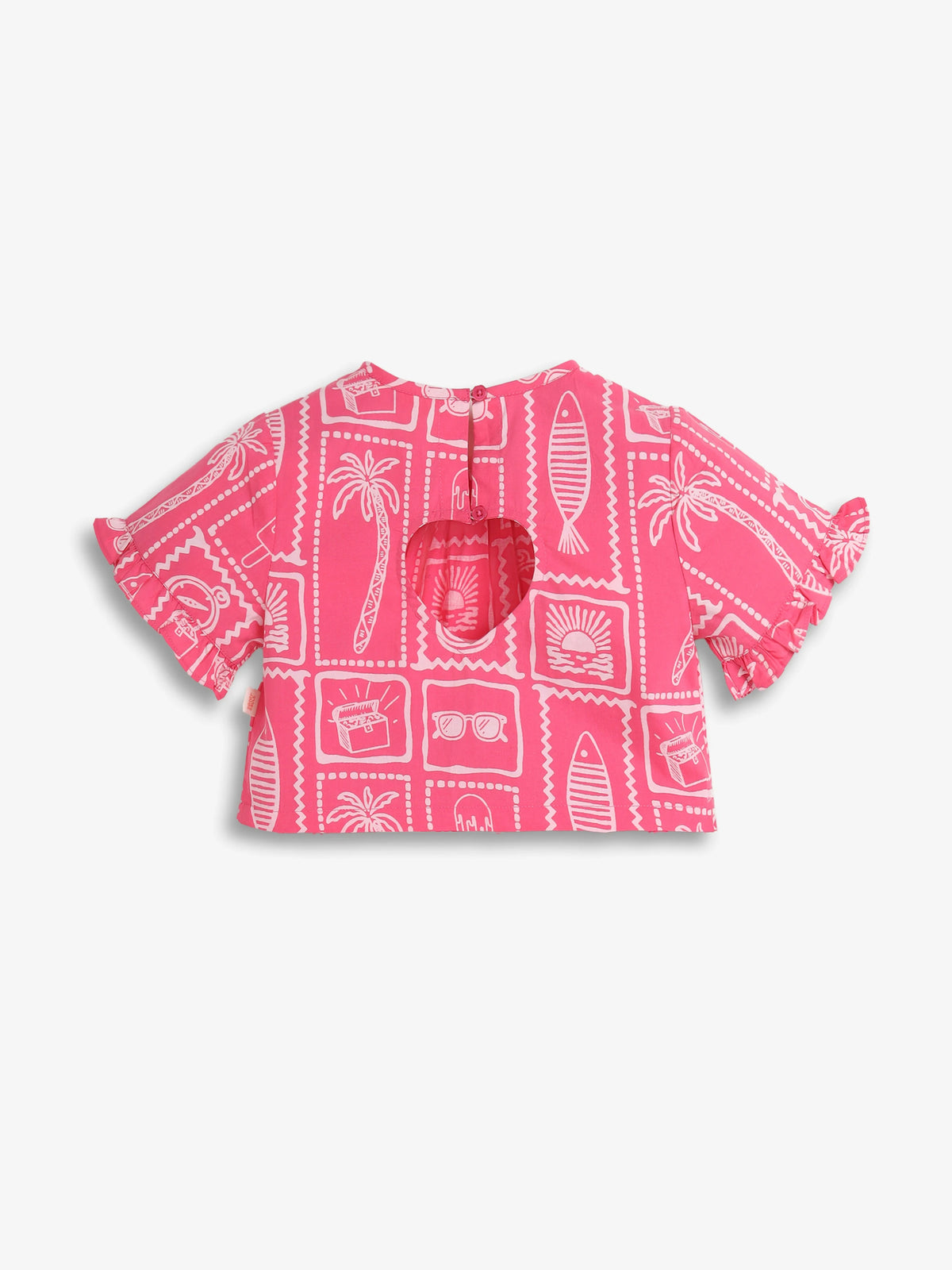 Pink Heart Cut Top