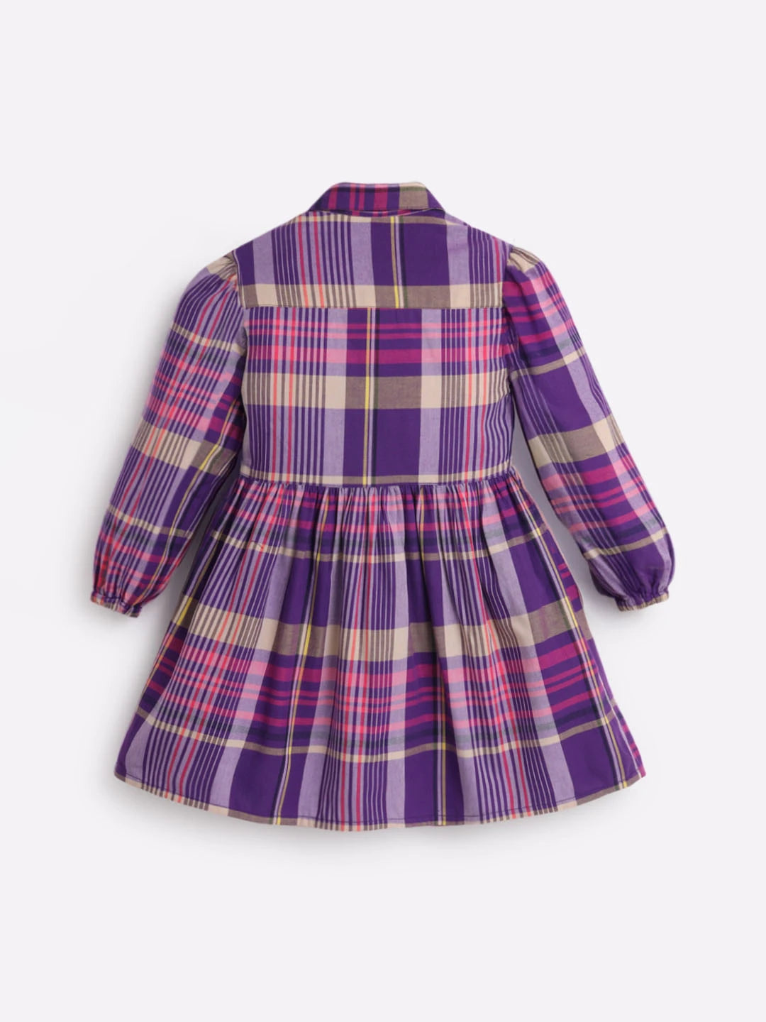 Collared Checks Dress