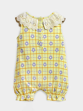 Blossom Printed Cotton Romper
