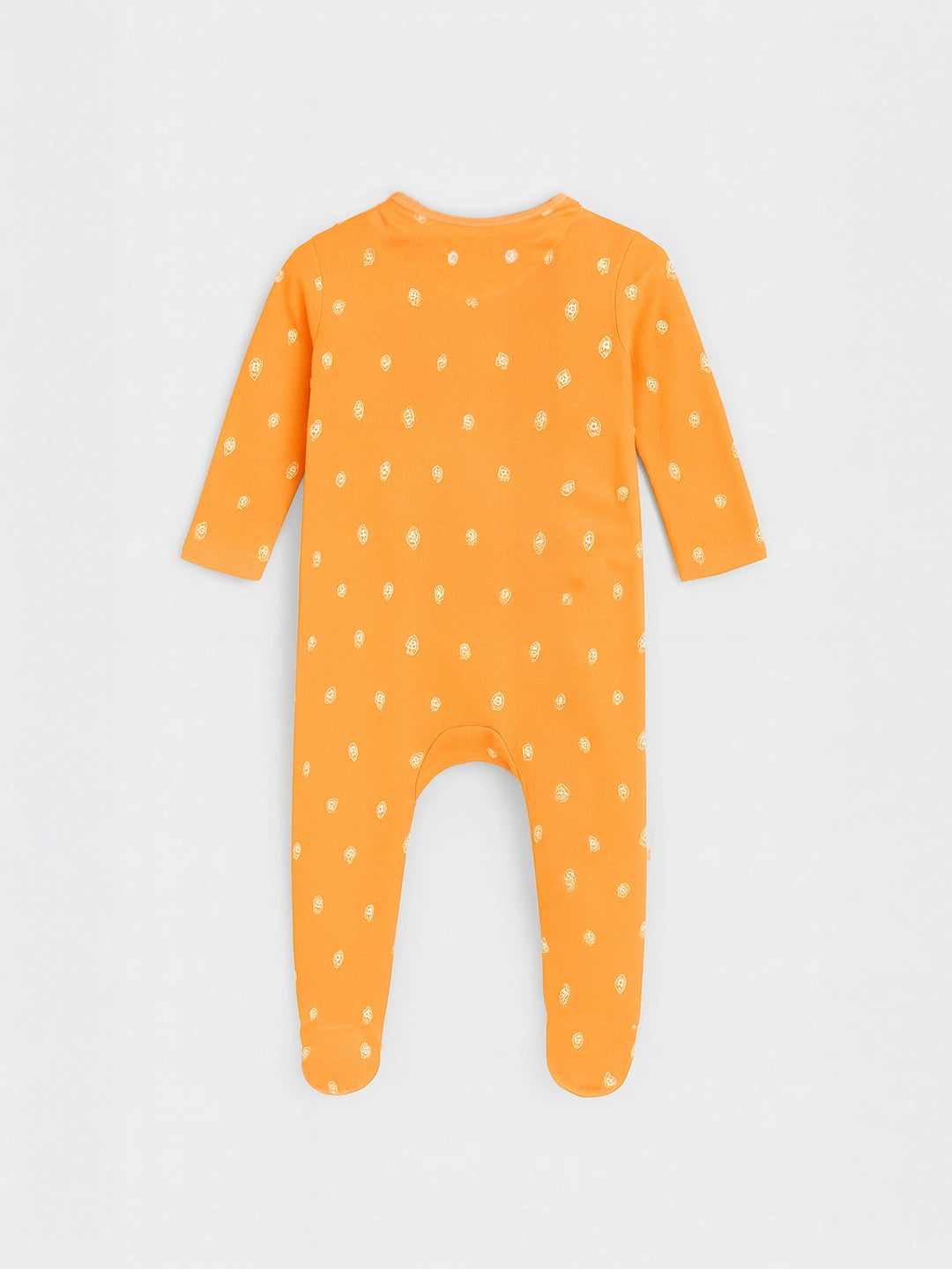 Zesty Orange Printed Sleepsuit