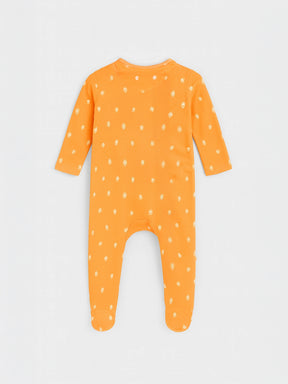 Zesty Orange Printed Sleepsuit