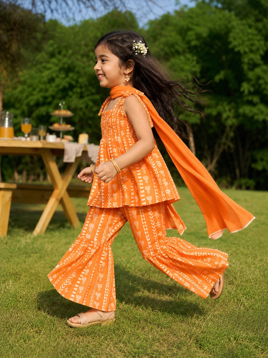 Printed Kurta Sharara Set