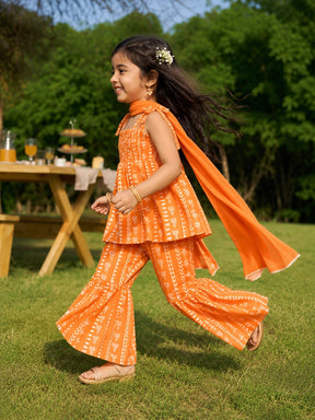 Printed Kurta Sharara Set